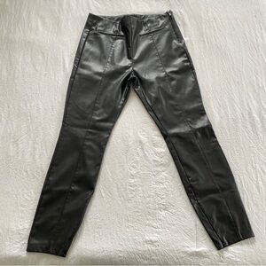 Zara pleather faux leather black skinny pants women’s size xxl
